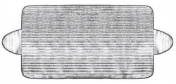 Clona zimní/letní na čelní sklo ALU 175x90cm (P3870)